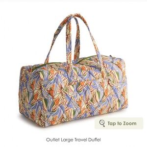 New Vera Bradley pattern dragon fly large Travel Dutfel Bag